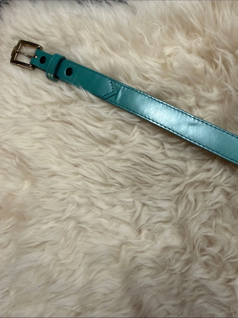 VTG Justin Wms S Turquoise Western Leather Belt 3/4” wide Like New